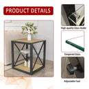 Set of 2 Modern End Table Nightstands