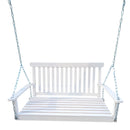 Front Porch Swing With Armrests For Outdoor Patio, Garden Yard, Backyard Or Sunroom by Unique Piece Furniture