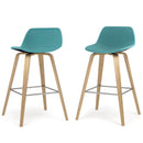 Randolph - Counter / Bar Height Stool (Set of 2) - Blue by HouseOfZazla