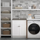 Beckham - Laundry Cabinet & Faucet And Stainless Steel Sink by HouseOfZazla