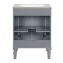 Bathroom Vanity With Top Sink, 2 Tier Storage Cabinet