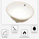 Elegant Ceramic Oval Undermount Bathroom Sink With Overflow by HouseOfZazla