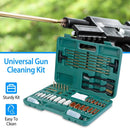 Universal Gun Cleaning Kit Gun Cleaning Brushes Mops Muff Guard w/ Carrying Case For Rifles Pistols Handguns Shotguns by GBruno Store