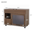 Furniture Style Multi Use Cat Litter Box House With Storage - Walnut by HouseOfZazla