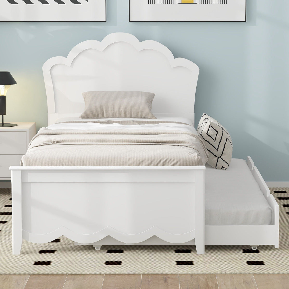 Platform Bed With Headboard And Trundle, photo 4 of 10