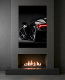Neon Sports Car Wall Art – UV Printed LED Poster for Garage & Man Cave – Free Remote Control and Shipping