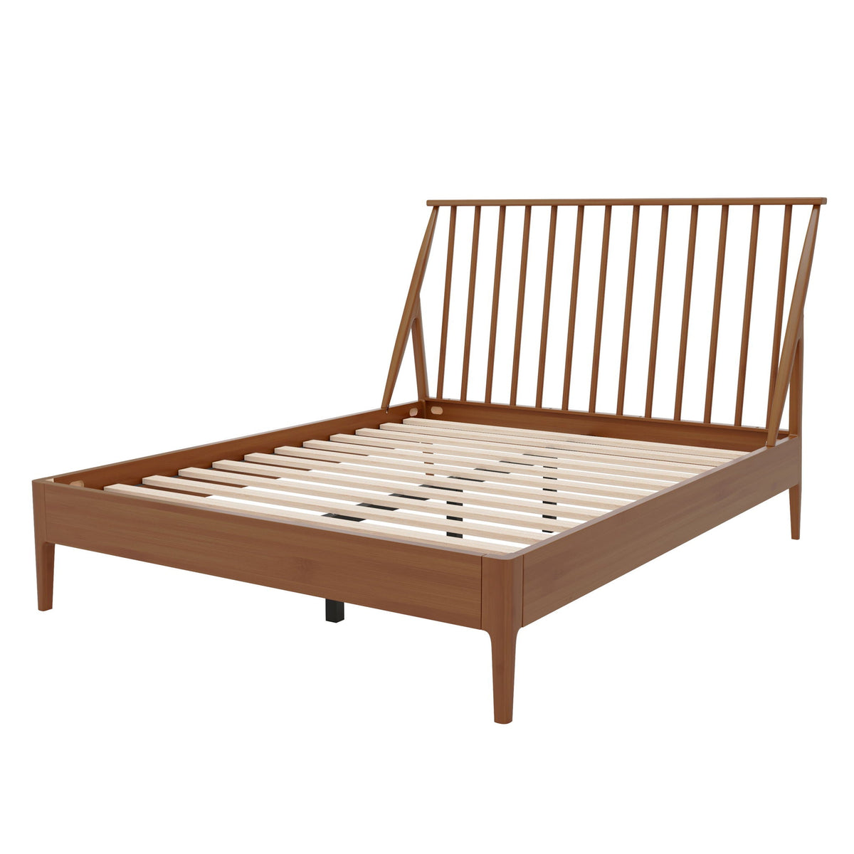 Bohemian Platform Bed With Tall Headboard, photo 3 of 28