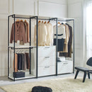 Fiona - Freestanding, Walk-In Closet System - White by HouseOfZazla
