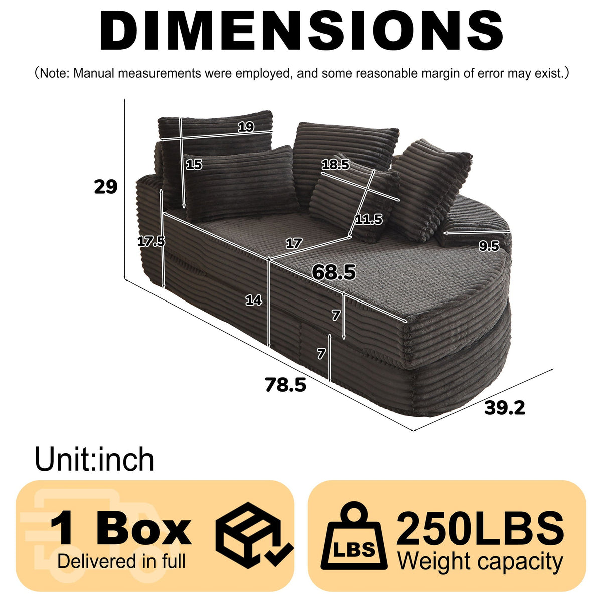 Semi Circular 2 In 1 Sofa Bed With Neck Pillow, photo 11 of 40