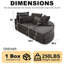 Semi Circular 2 In 1 Sofa Bed With Neck Pillow by HouseOfZazla