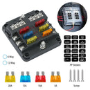 6-Way Fuse Box Holder with LED Indicator by LJGDeals