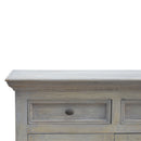 Solid Wood Stone Acid Wash Glazed Sideboard