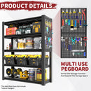 78"H 5-Tier Adjustable Heavy-Duty Storage Shelving Unit