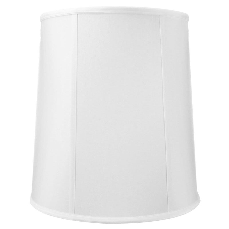 12x14x15 White Shantung Fabric Drum Lampshade