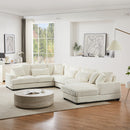 Oversized Sectional Sofa U - Shaped Sofa Couch Modern Sofa Upholstered In Soft With A Chaise Lounge For Living Room by HouseOfZazla