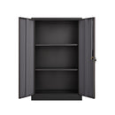 Metal Storage Cabinet With Locking Doors And Adjustable Shelf, Folding Filing Storage Cabinet, Folding Storage Locker Cabinet For Home Office, School, Garage by HouseOfZazla