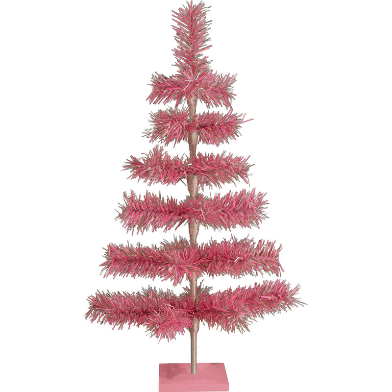 Pink & Silver Firework Christmas Tree