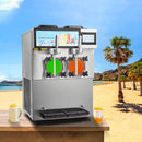 24L Commercial Double Cylinder Stainless Steel Slushy Machine With Touchscreen (SAK64125) by SAKSBY WHOLESALE