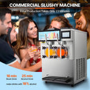 24L Commercial Double Cylinder Stainless Steel Slushy Machine With Touchscreen (SAK64125) by SAKSBY WHOLESALE