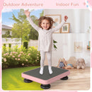 Kids Rebounder Bouncing Board 24x20" with Elastic Ropes