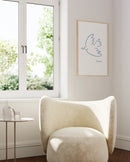 24x36 in, Set of 3, Beige Oak Frame