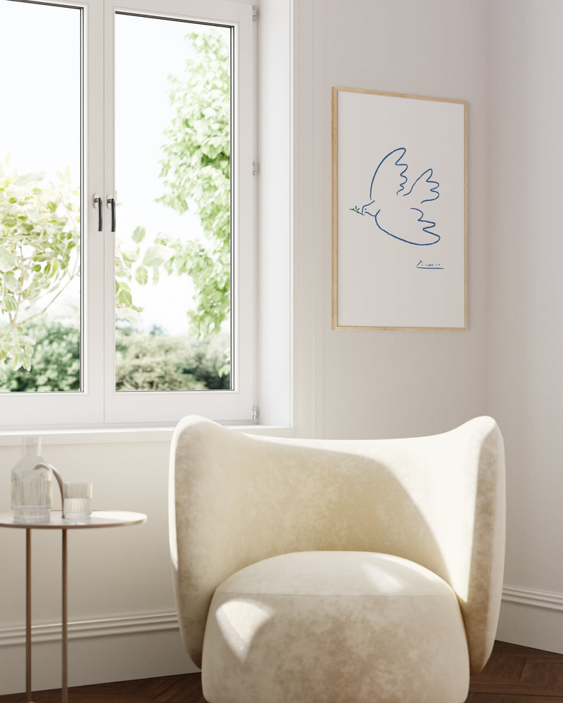 24x36 in, Set of 3, Beige Oak Frame