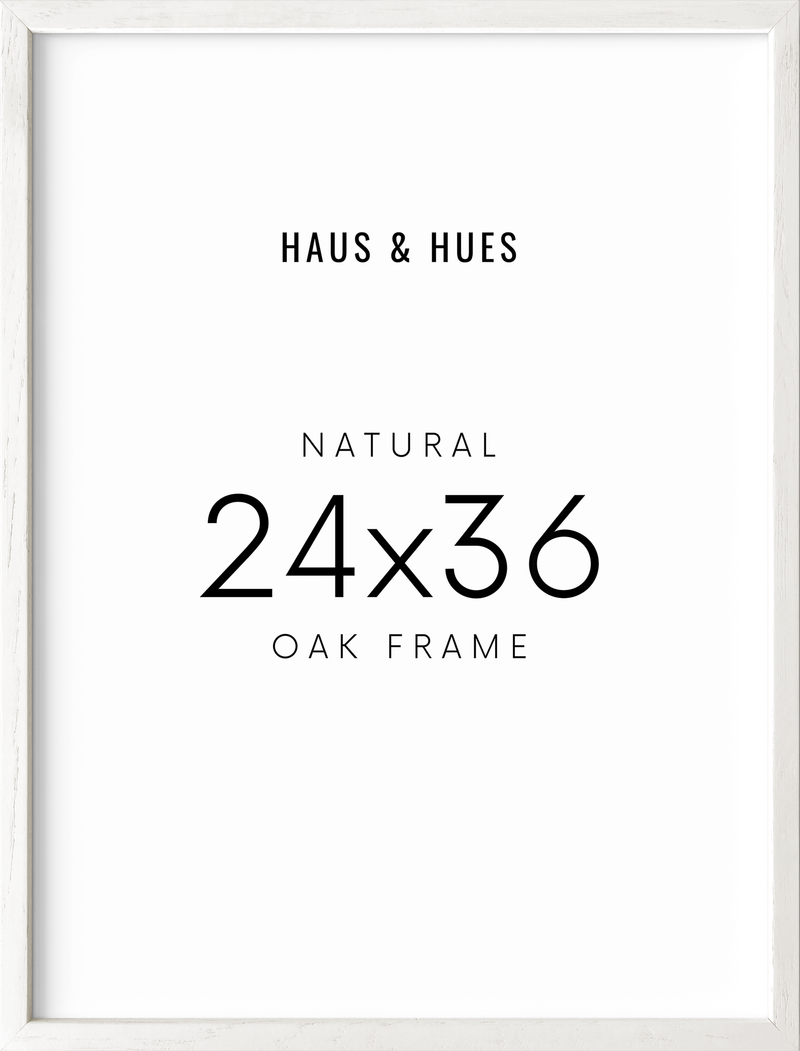 24x36, White Oak Plexi Frame