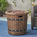 Alora 25" Round 40K BTU Liquid Propance Concrete Fire Pit (SAK88764)