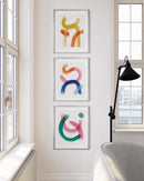 16x20 in, Set of 3, Silver Aluminum