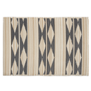 Cairo Natural & Black Outdoor Doormat – 24" x 36" Non-Slip, Recycled Plastic