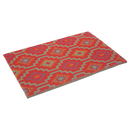 Lhasa Orange & Violet Outdoor Doormat – 24" x 36" Non-Slip, Recycled Plastic