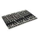 Serowe Black Outdoor Doormat – 24" x 36" Non-Slip, Recycled Plastic