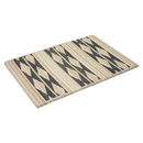 Cairo Natural & Black Outdoor Doormat – 24" x 36" Non-Slip, Recycled Plastic