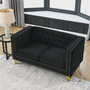 Modern Sofa With Button Tufting, Upholstered Couch For Living Room by HouseOfZazla