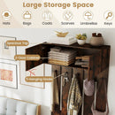 Entryway Wall Coat Rack Wall Mounted Coat Clothes Rack by LJGDeals