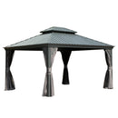 10' X 14' Hardtop Gazebo with Double Roof