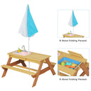 Kids Picnic Table With Sand and Water Table Conversion by HouseOfZazla