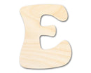 Unfinished Wood Groovy E Font Shape | DIY Craft Cutout | up to 46" DIY