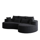 Curved Oversized Sectional Sofa With Extra Deep Seat by HouseOfZazla