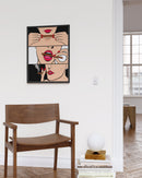 Black rolling pop art