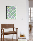 Floral checkerboard