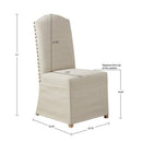 Dining Chair With Skirts (Set of 2) - Beige by HouseOfZazla