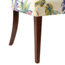 Paradise - Upholstered Accent Chair Printed On - Off-White Floral by HouseOfZazla