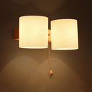 GobekUsa Cylinder Shade Frosted Glass Japanese Wall Lamp - Beige Bedroom Wall Lighting