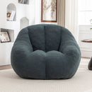 Comfy Bean Bag Chair With Memory Foam Filler, Tufted Soft by Unique Piece Furniture