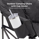 Set of 2 Oversized Camping Chairs with Side Pocket by HouseOfZazla