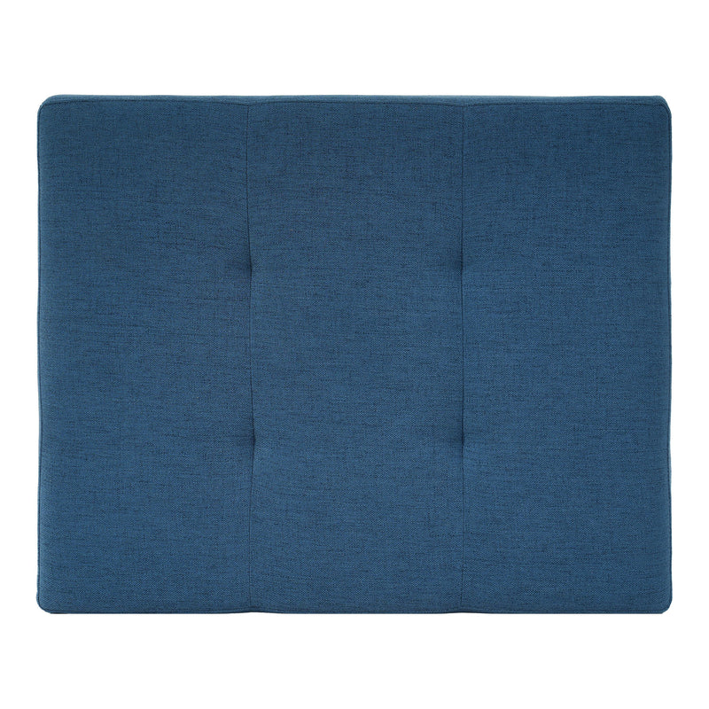 Navy Tufted Ottoman, photo 8 of 10