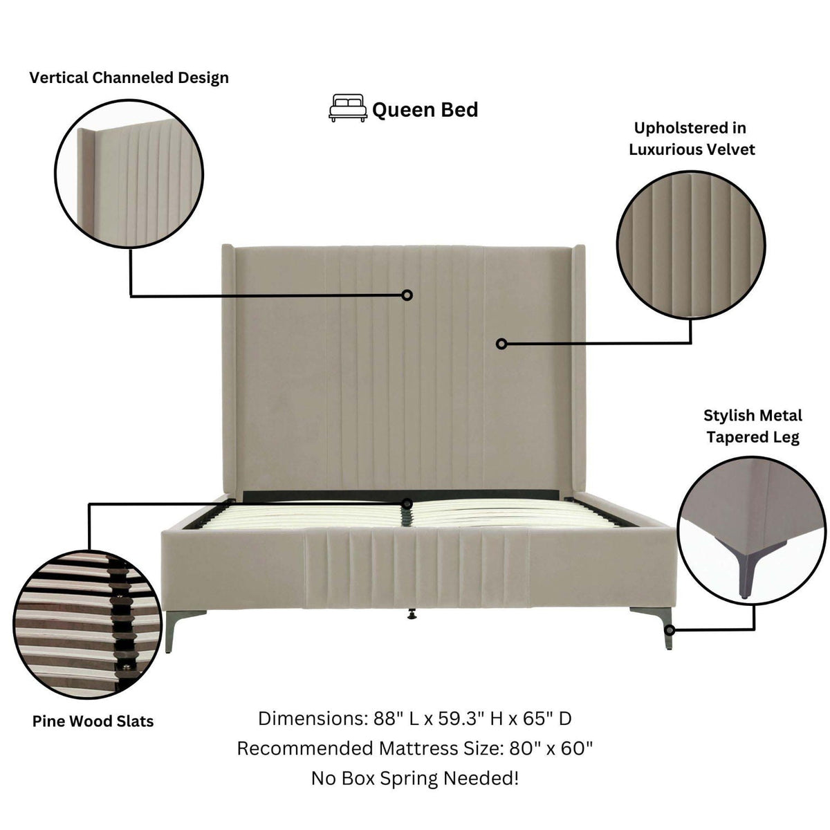 Promenade - Bed With Upholstered Headboard And Slats, photo 25 of 40