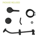Multi Function Dual Shower Head System With 4.7" Rain Showerhead, 8 Function Hand Shower, Adjustable Slide Bar by HouseOfZazla