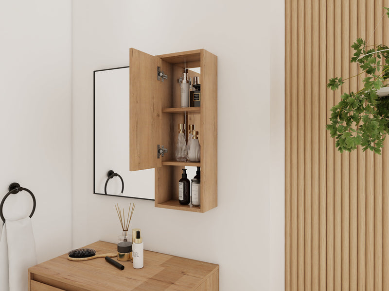 10'' Wall Mounted Bathroom Mirror Cabinet with Soft Close Door, photo 7 of 10